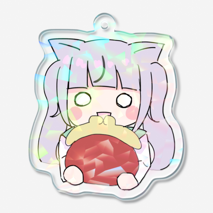 ホログラムアクリルキーホルダー - 50 × 50mm