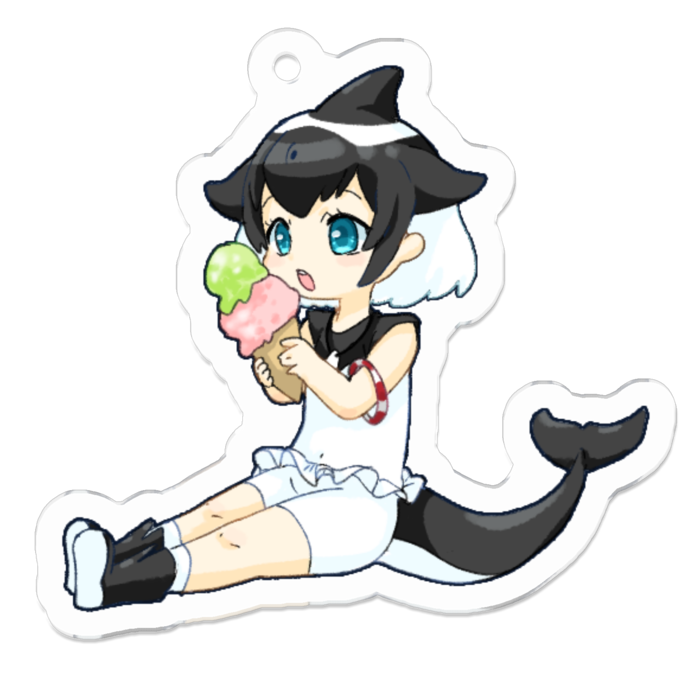 アクリルキーホルダー（コーティング） - 50 x 50 (mm)