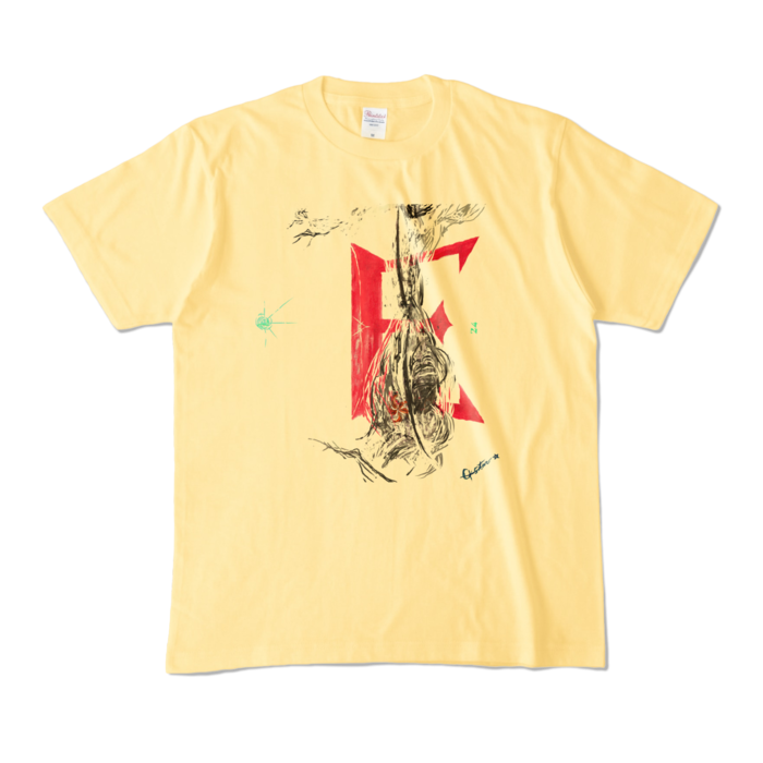 カラーTシャツ - M - ライトイエロー (淡色)