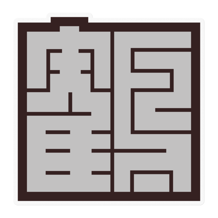 ステッカー - 100 x 100 (mm)