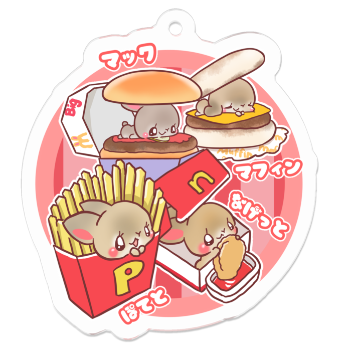 アクリルキーホルダー - 50 x 50 (mm)