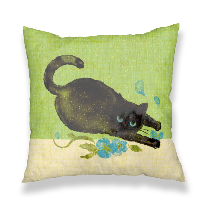 クッションカバー緑 - 450x450(mm)