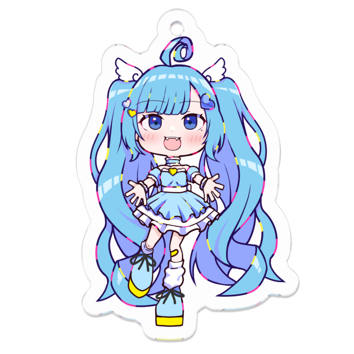 アクリルキーホルダー（コーティング） - 50 x 50 (mm)