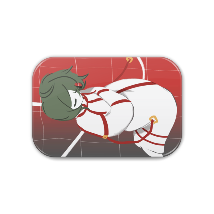 眠るサイバー囚人＿缶バッジ - 角丸 76x51mm