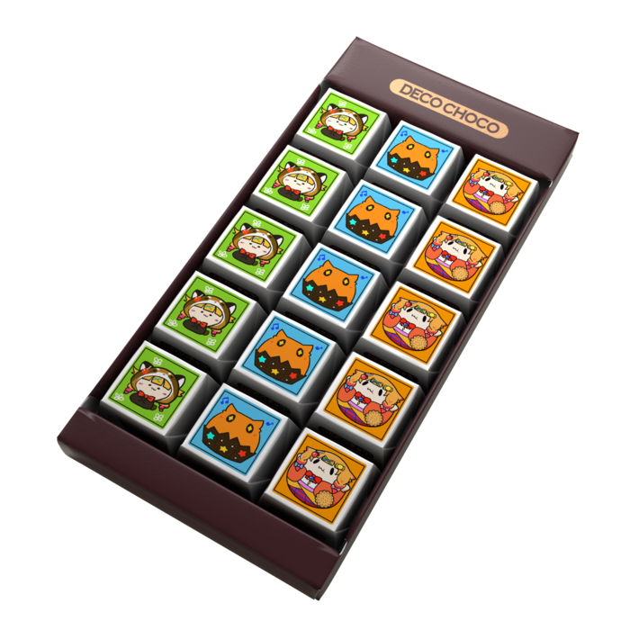 DECOチョコ - 列ごとにデザイン