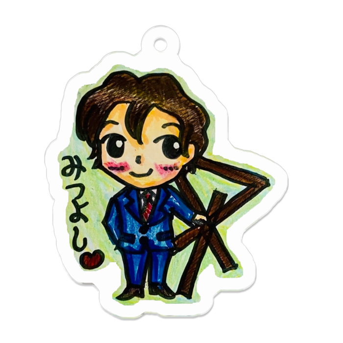 アクリルキーホルダー - 50 x 50 (mm)