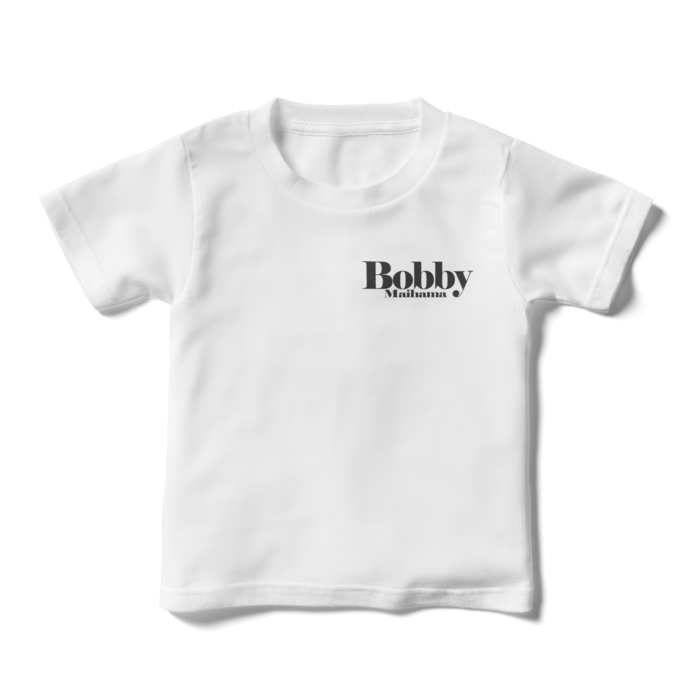 BobbyのキッズTシャツ（ワンポイントロゴ・ブラック） - 110cm
