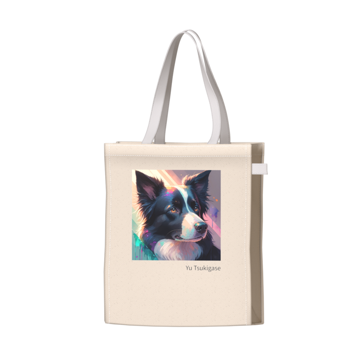 ツートンカラーバッグ - ホワイト - W34 × H41 × D14cm