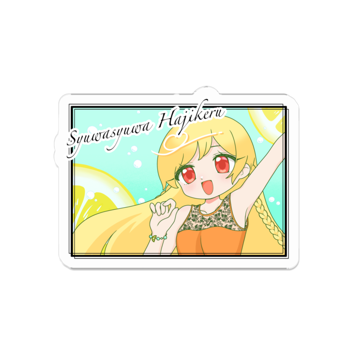 アクリルバッジ - 50 x 50 (mm)