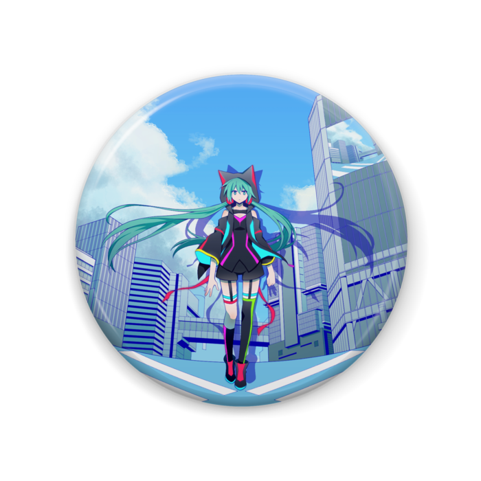 救済世界 初音ミク 缶バッジ - 57mm