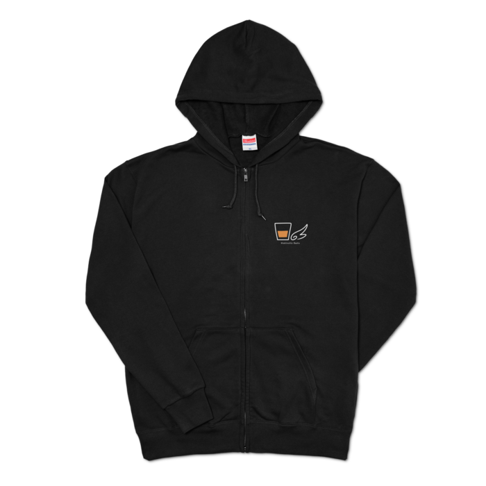 ジップパーカー - XL - ブラック