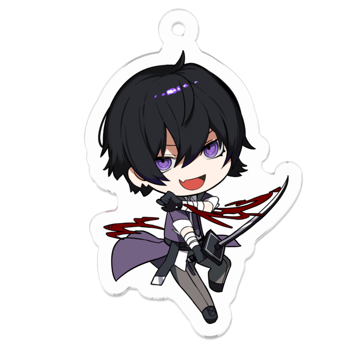 アクリルキーホルダー（コーティング） - 50 x 50 (mm)