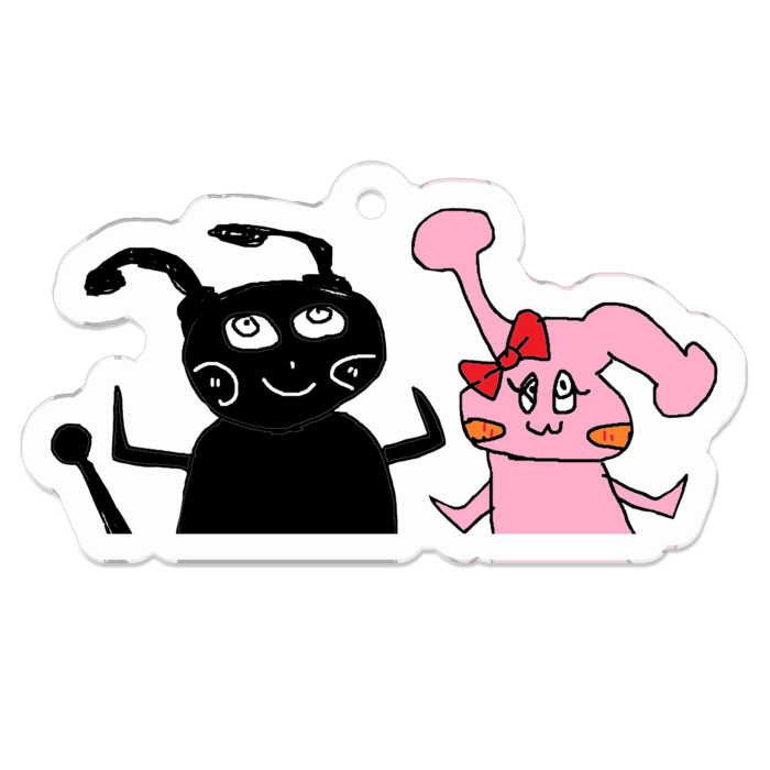 アクリルキーホルダー(コーティング) - 50 x 50 (mm)