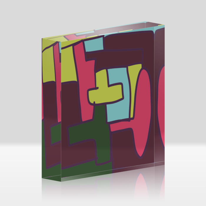 アクリルブロック - 100 × 100mm