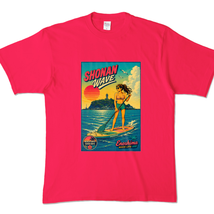 カラーTシャツ - XL - ホットピンク (濃色)
