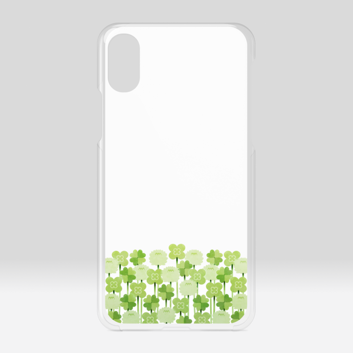 クリアiPhoneケース　白色　iPhone X / XS