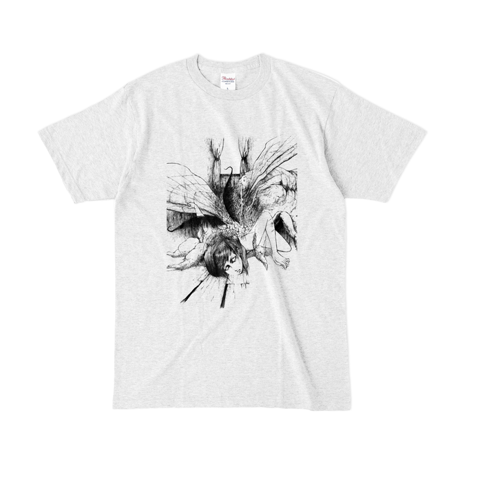 カラーTシャツ(淡色) - L - アッシュ