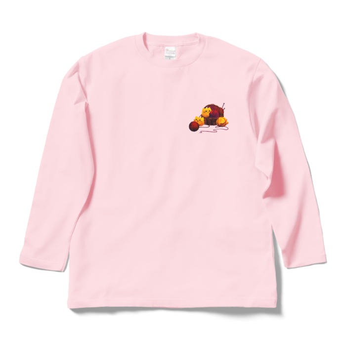 ロングスリーブTシャツ - L - ライトピンク