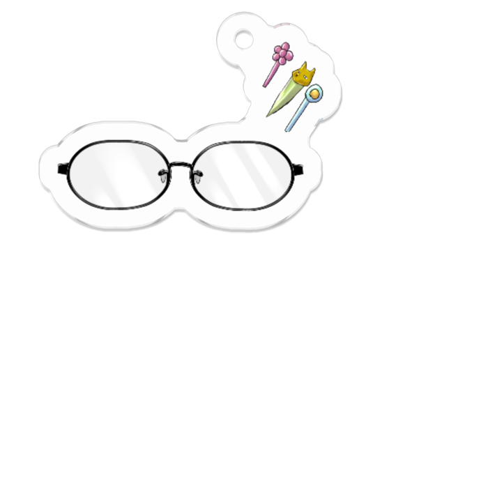  ""本体""アクキー(ちび)- 50 x 50 (mm)