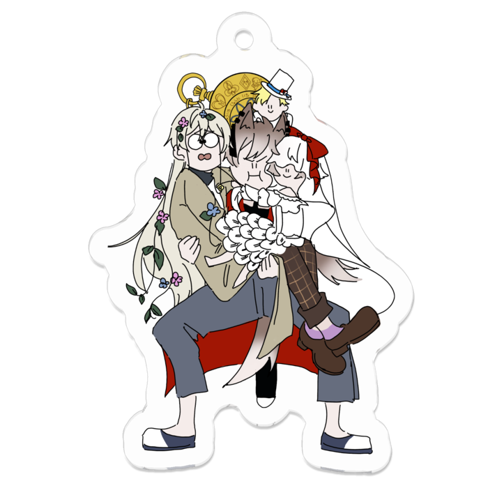 アクリルキーホルダー - 50 x 50 (mm)