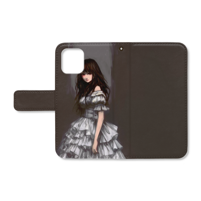 手帳型iPhoneケース - iPhone12 mini - ストラップ穴 あり