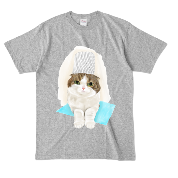 カラーTシャツ - L - 杢グレー (濃色)