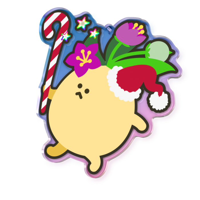 オーロラアクリルキーホルダー - 100 × 100mm