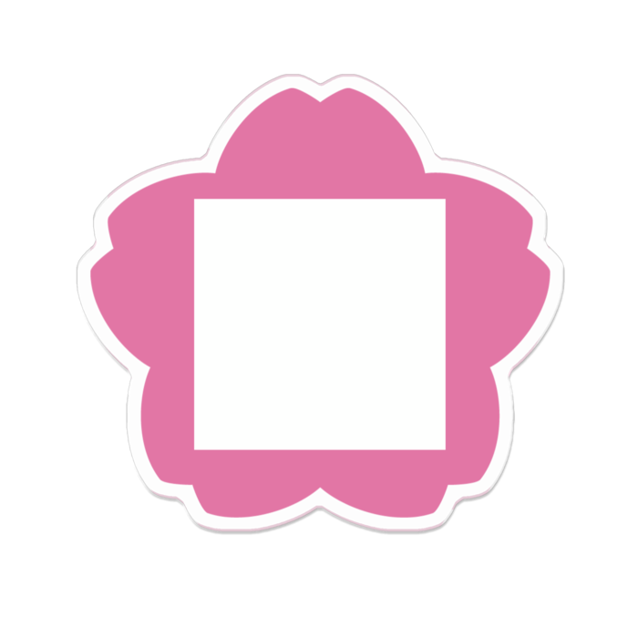 アクリルバッジ - 70 x 70 (mm)