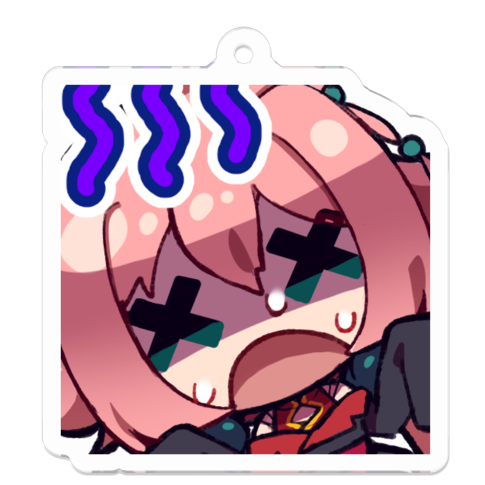 アクリルキーホルダー(コーティング) - 50 x 50 (mm)