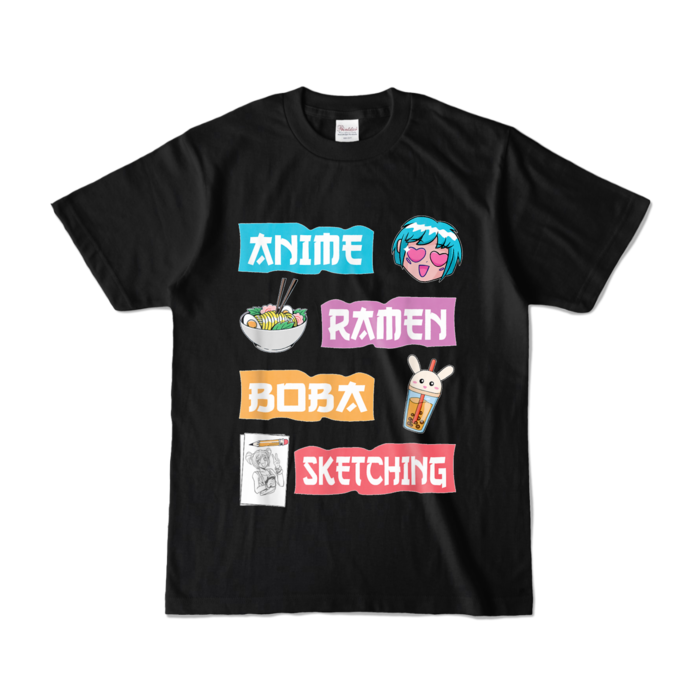 カラーTシャツ - S - ブラック (濃色)