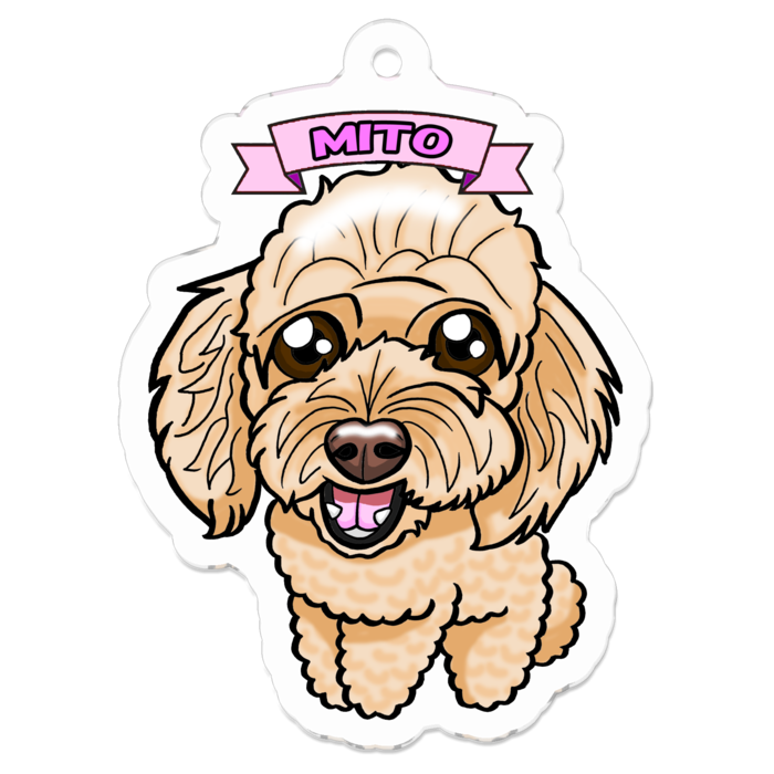 アクリルキーホルダー - 50 x 50 (mm)