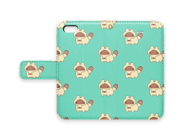 手帳型iPhoneケース - iPhone5 - ストラップ穴 あり