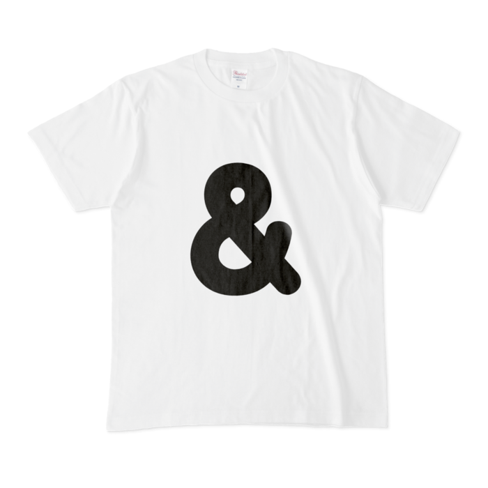 「&」Tシャツ - M - 白