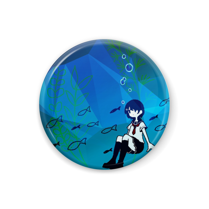 水槽缶バッジ【32mm】