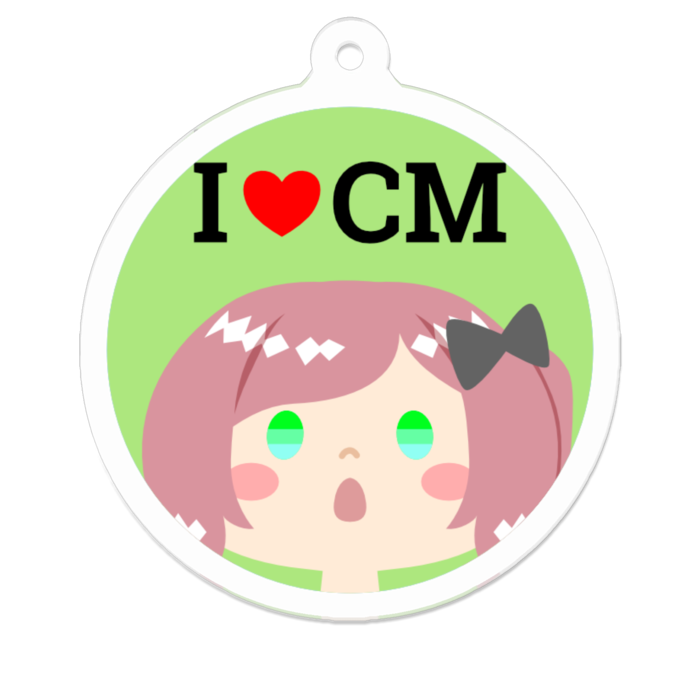 アクリルキーホルダー（コーティング） - 50 x 50 (mm)