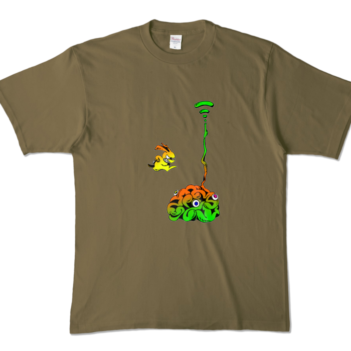 カラーTシャツ - XL - オリーブ (濃色)(2)