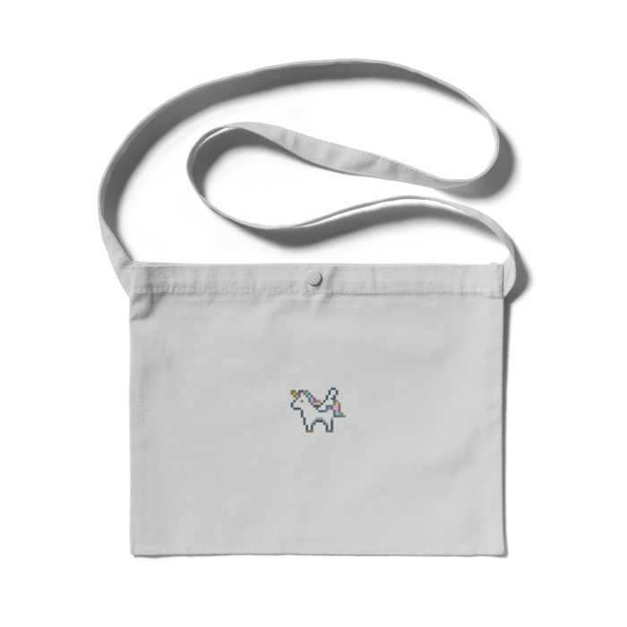 ライトグレー サコッシュ - 300 x 230 (mm)