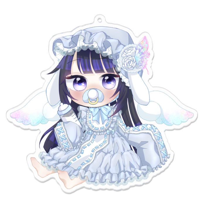 アクリルキーホルダー（コーティング） - 100 x 100 (mm)