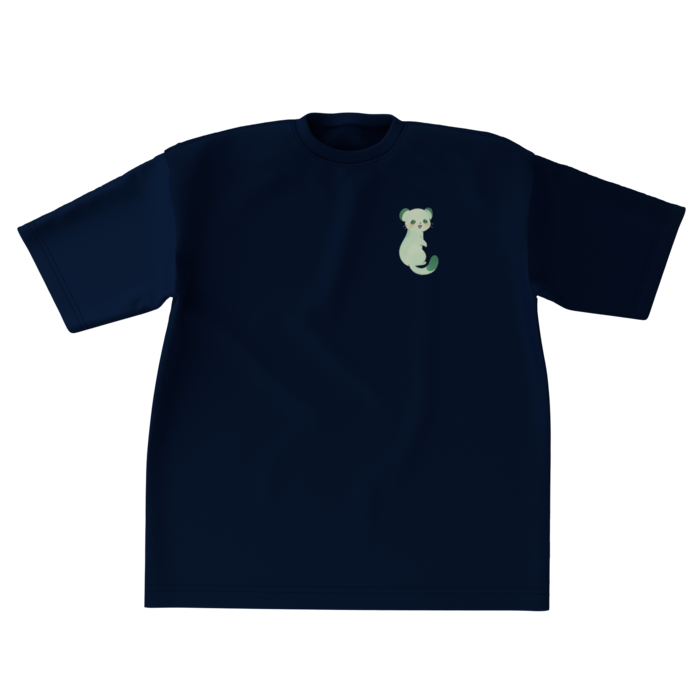 ビッグシルエットTシャツ - XL - 両面(藍)