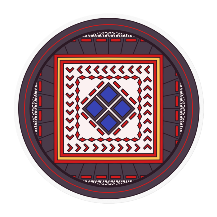 ステッカー - 100 x 100 (mm)