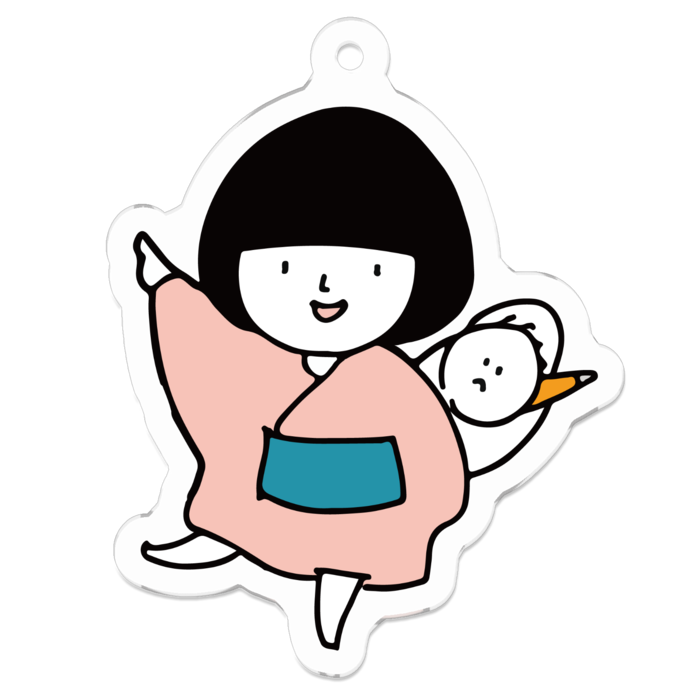 アクリルキーホルダー - 50 x 50 (mm)