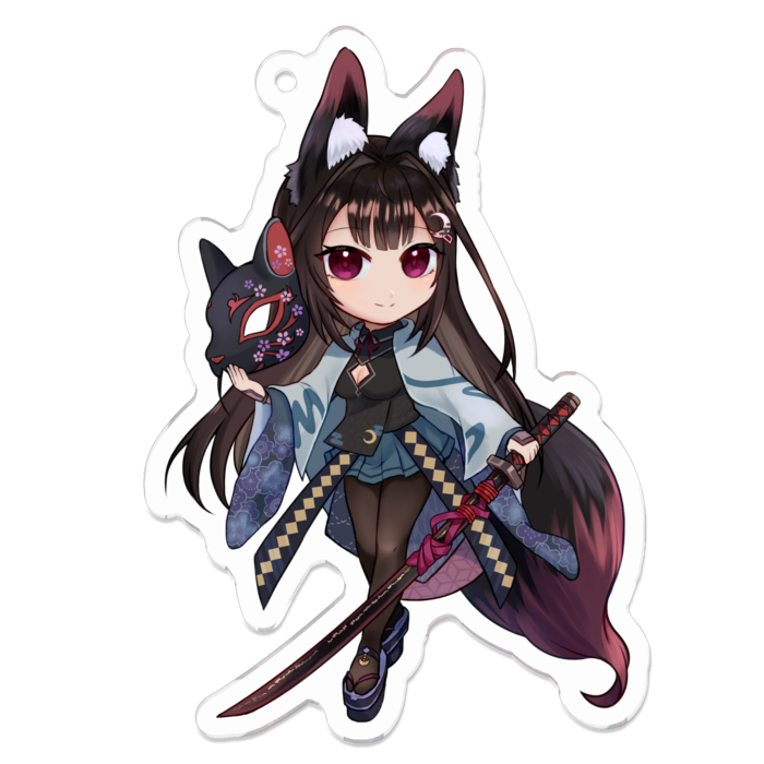 アクリルキーホルダー（コーティング） - 70 x 70 (mm)