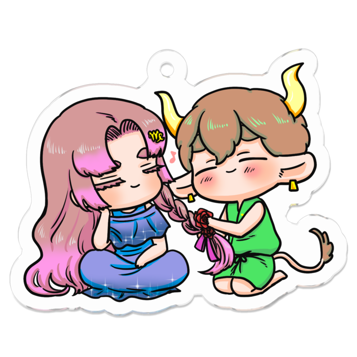 アクリルキーホルダー - 50 x 50 (mm)