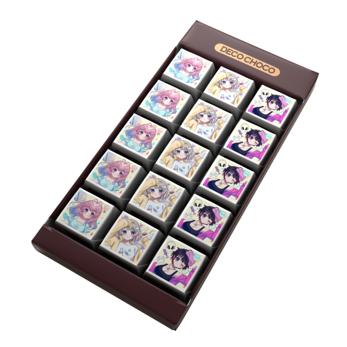 DECOチョコ - 列ごとにデザイン