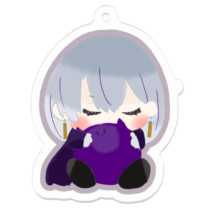 アクリルキーホルダー（コーティング） - 50 x 50 (mm)