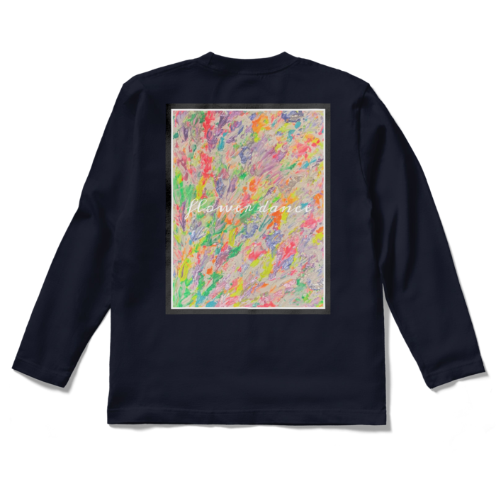 flower dance light ロングスリーブTシャツ - S - ネイビー