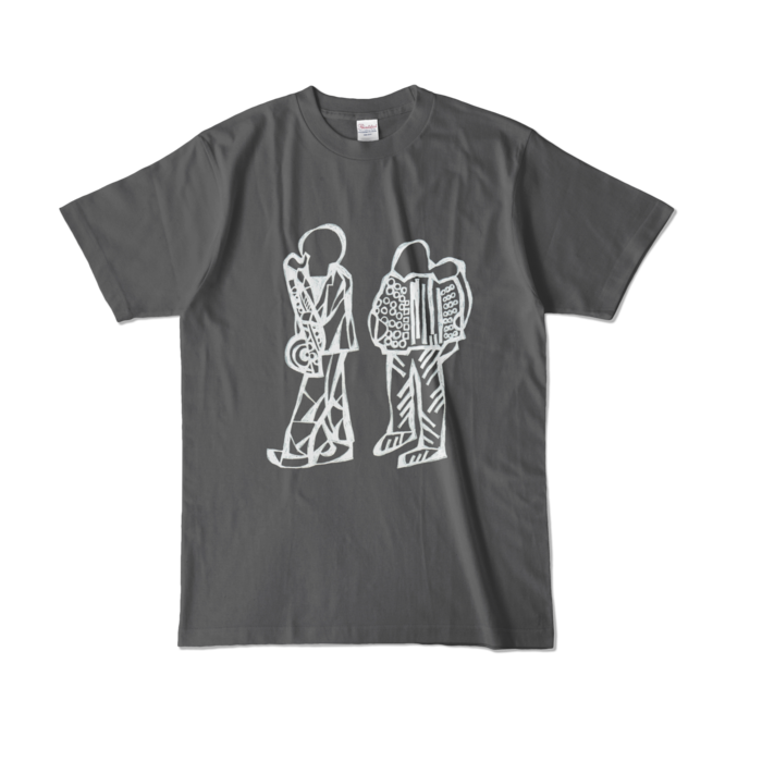 カラーTシャツ - L - チャコール (濃色)