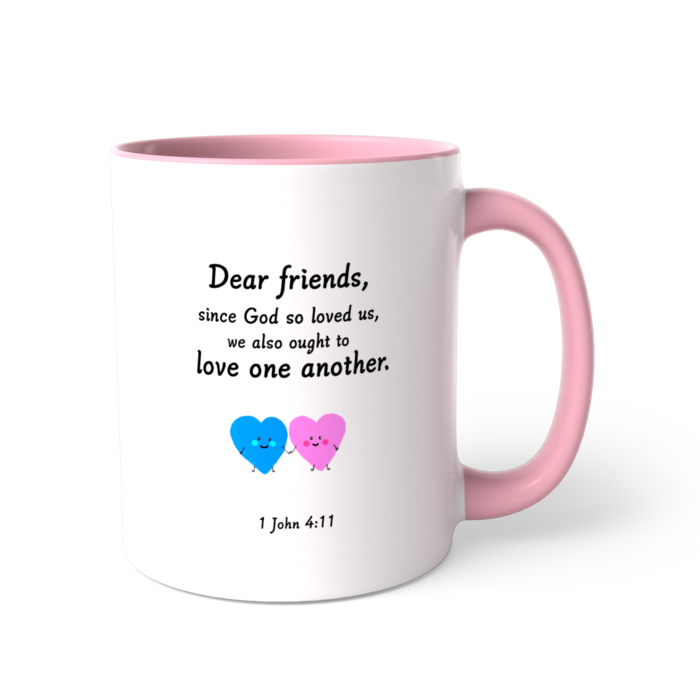 ツートンカラーマグカップpink - 直径 8.2cm / 高さ 9.5cm