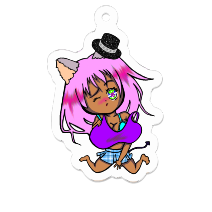 アクリルキーホルダー（コーティング） - 50 x 50 (mm)