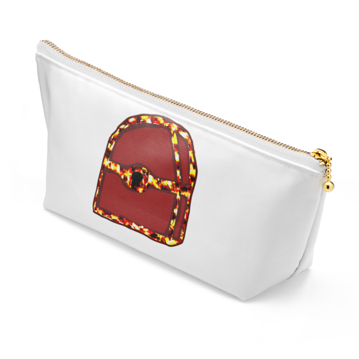 ポーチ - 長さ21.5cm / 高さ10cm - ホワイト